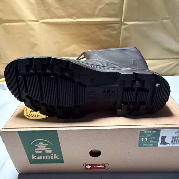 Kamik Forester Men's Cold Weather Boots Black Size 11 NEW - Picture 4 of 6